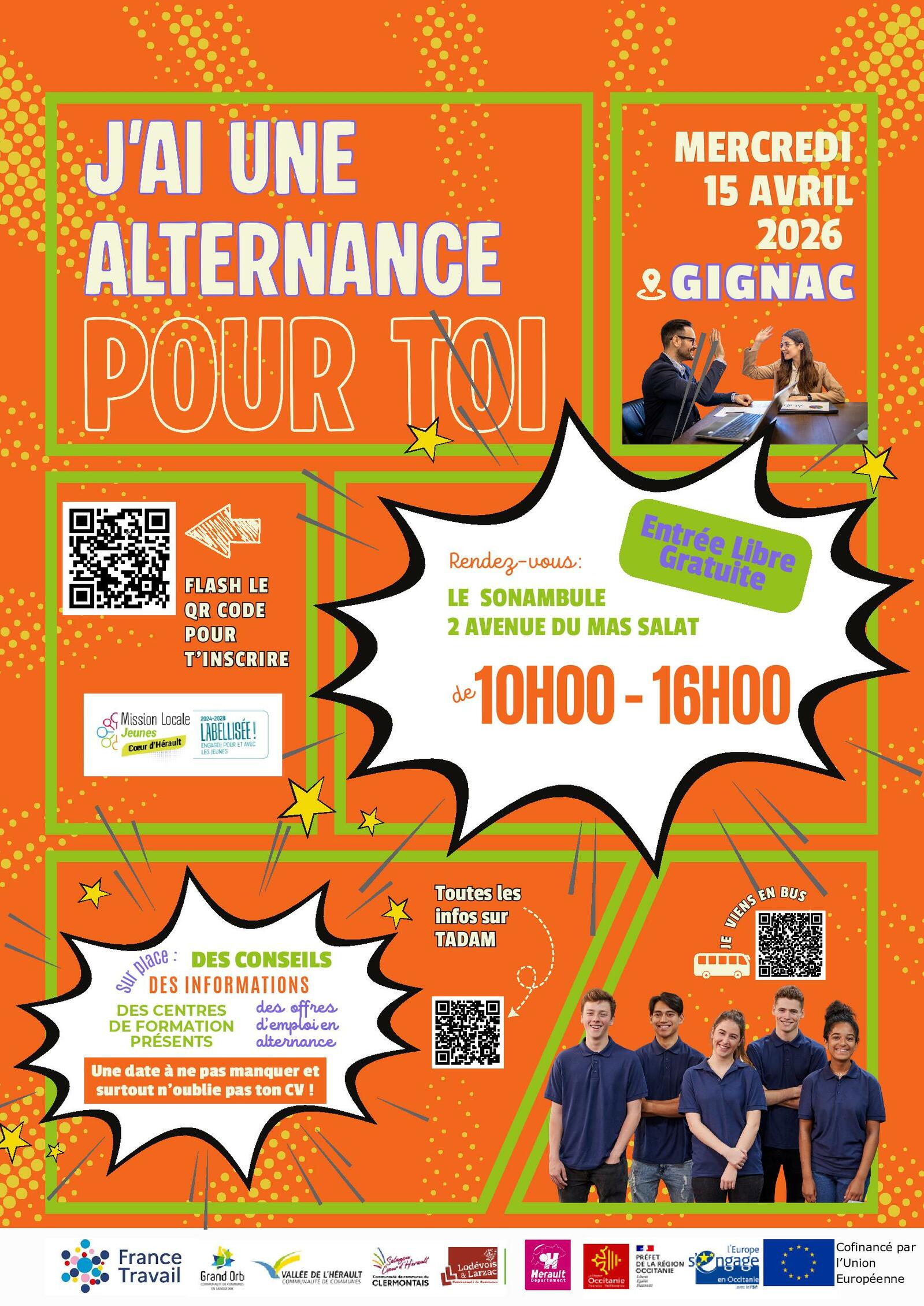 Forum de l'alternance gignac MLJ 15 avril 2026